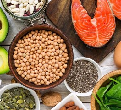 nueces y semillas que son altas en Omega 3